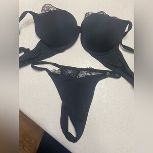 Lounge underwear black set